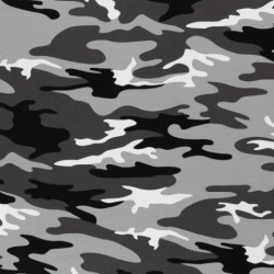 Baumwolle - Camouflage schwarz grau